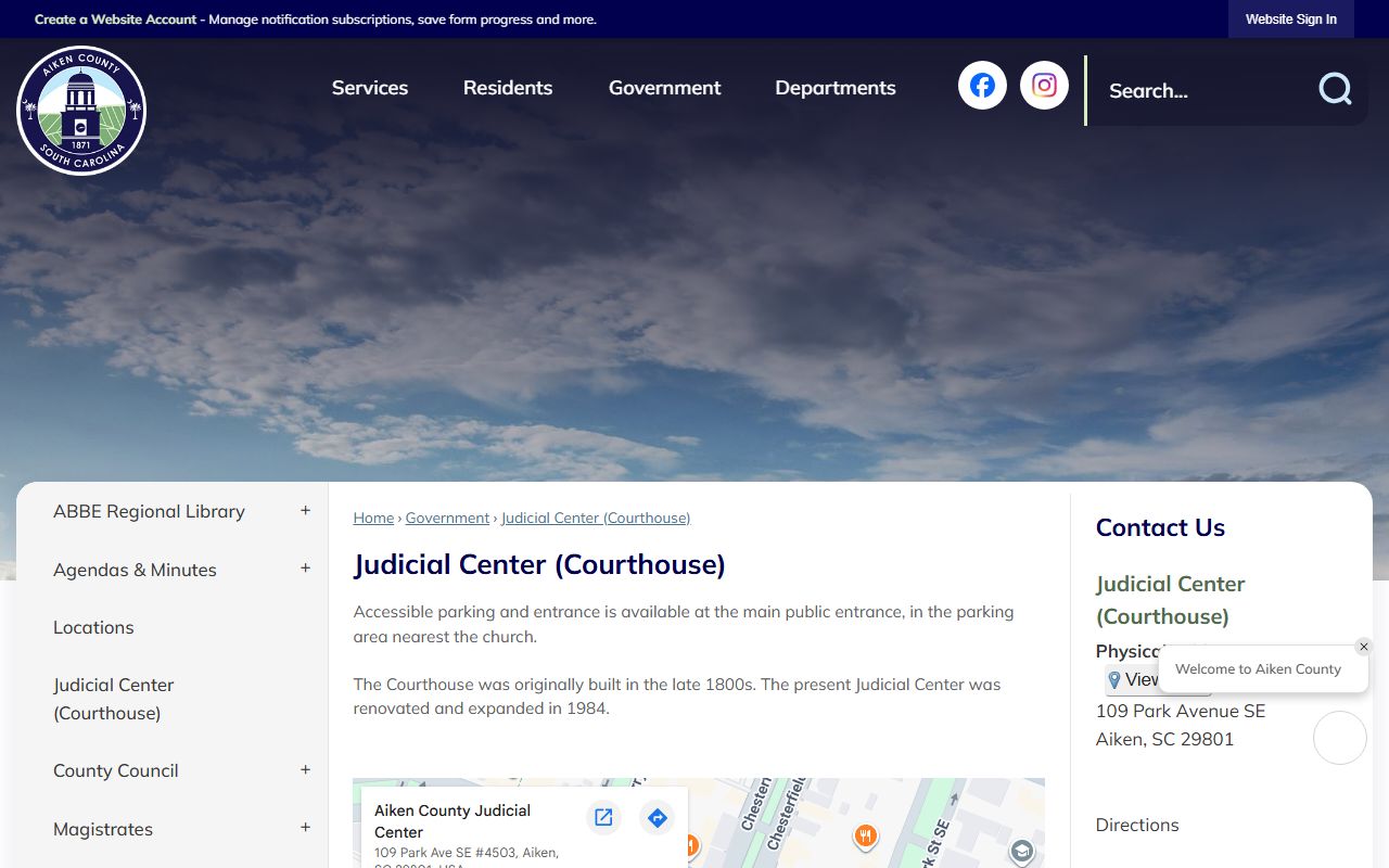 Aiken County court records Judicial Center