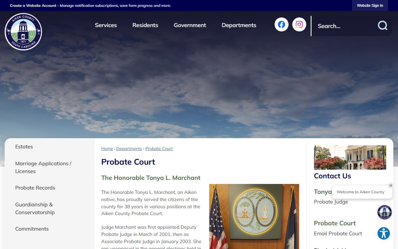 Aiken County probate court records