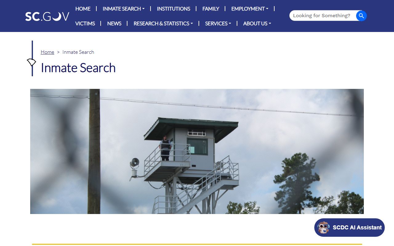 Aiken County inmate records SCDC inmate search disclaimer